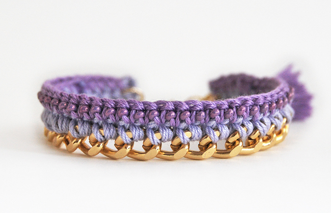 Crochet bracelet